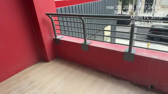 Balcony cleaned floor, 3100 NE 1st Ave, Miami