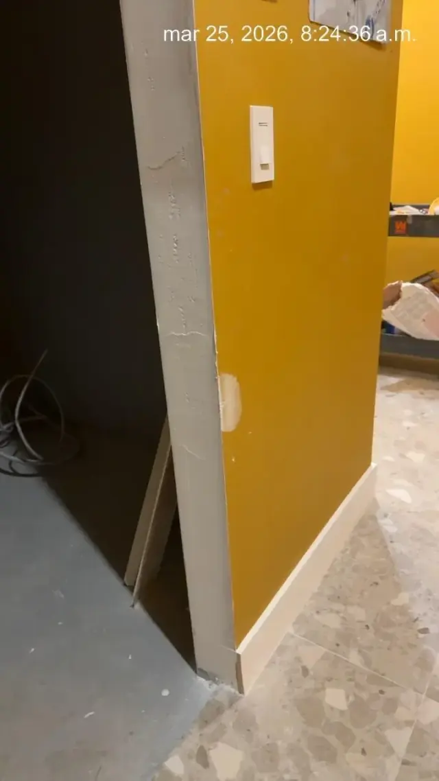 Interior wall repair, 3100 NE 1st Ave, Miami
