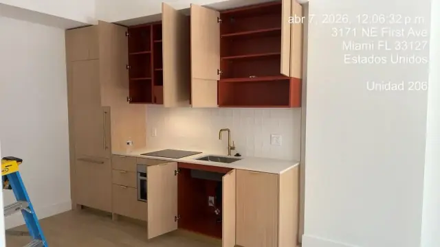 Kitchen cabinet installation, 3100 NE 1st Ave, Miami