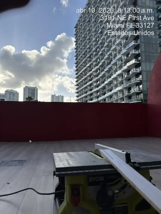 Rooftop exterior maintenance, 3100 NE 1st Ave, Miami