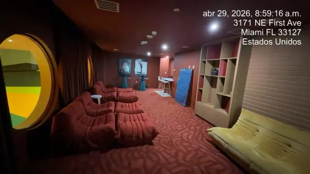 Red carpet lounge repairs, Midtown Miami